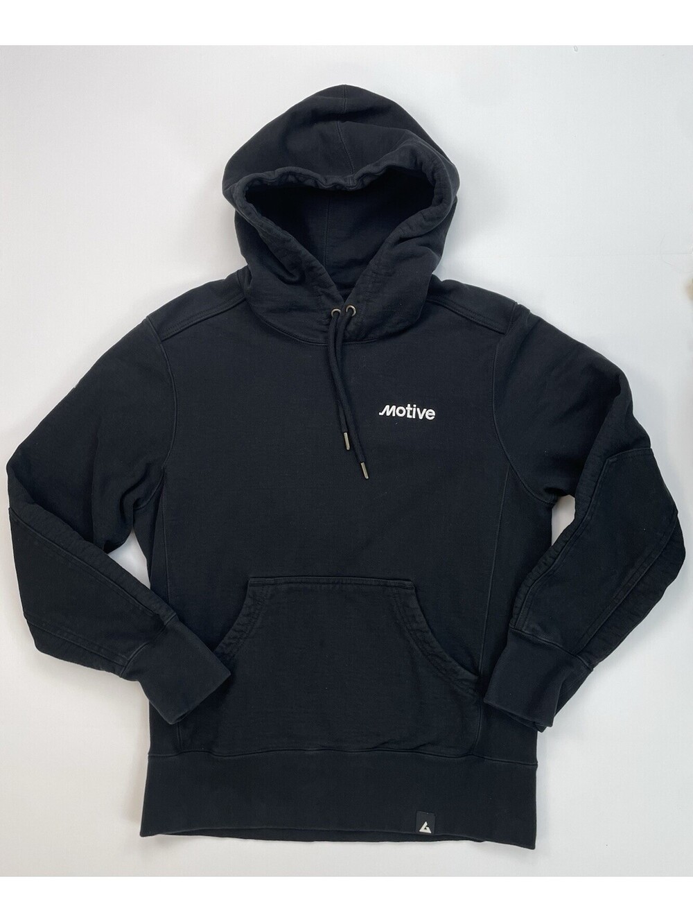 American Giant Heavyweight Pullover Hoodie Black Mens M Motive Tech Corporate